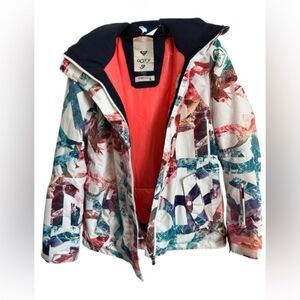 Roxy Coral and Navy Jacket